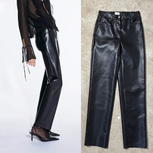 Wilfred The Melina™ Pant Women’s Size 2 Black Vegan Leather High Rise Long